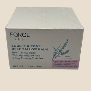 Forge Skin Sculpt & Tone Beef Tallow Balm Vanilla Lavender 1.7 oz Sealed